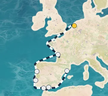11 Night Amsterdam to Barcelona cruise