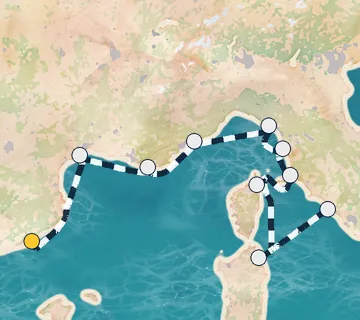 9 Night Barcelona to Rome cruise