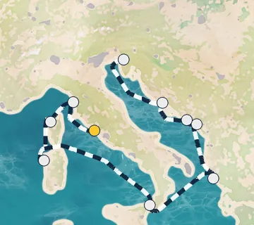 10 Night Rome to Trieste cruise
