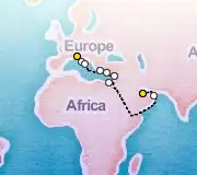 19 Night Portofino to Doha cruise