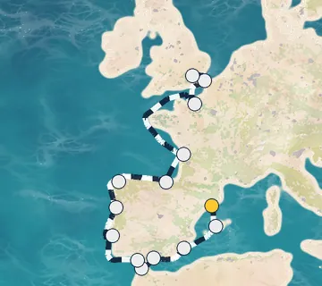 18 Night Barcelona to Greenwich cruise