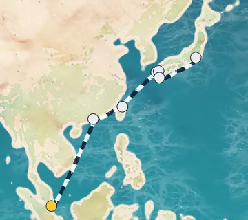 12 Night Singapore to Tokyo cruise