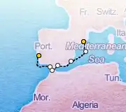 7 Night Lisbon to Barcelona cruise