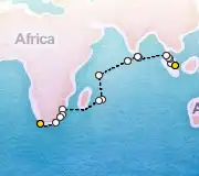30 Night Singapore to Cape Town cruise