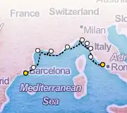 10 Night Rome to Barcelona cruise