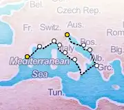 12 Night Barcelona to Venice cruise