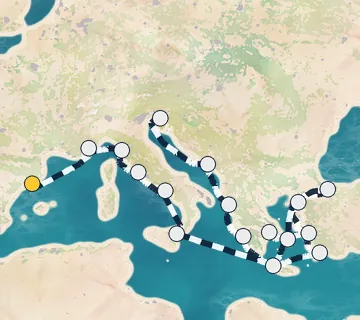 21 Night Barcelona to Trieste cruise