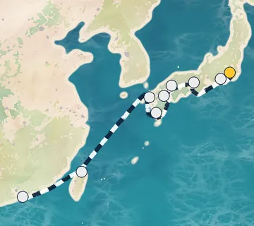 14 Night Tokyo to Hong Kong cruise