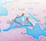 5 Night Rome to Portofino cruise