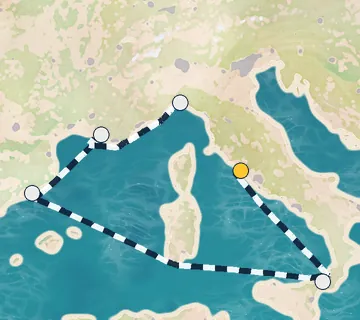 5 Night Rome to Portofino cruise