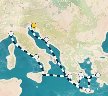 9 Night Trieste to Portofino cruise
