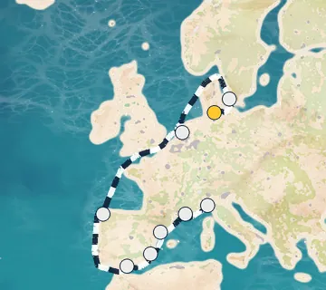 12 Night Kiel to Portofino cruise