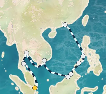13 Night Singapore to Hong Kong cruise