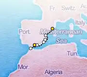 7 Night Malaga to Barcelona cruise