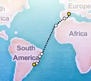 18 Night Barcelona to Sao Paolo cruise