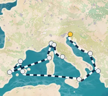 14 Night Monfalcone to Rome cruise
