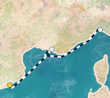 2 Night Barcelona to Portofino cruise