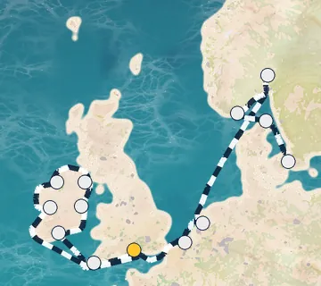 15 Night London to Copenhagen cruise