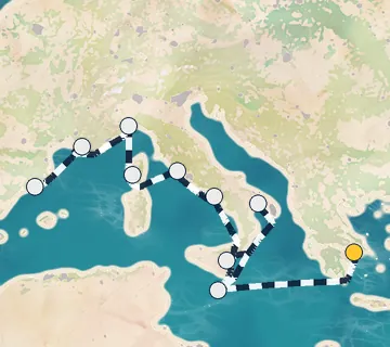 13 Night Athens to Barcelona cruise