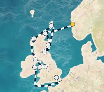 14 Night Bergen to Tilbury cruise