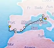 10 Night Lisbon to Rome cruise