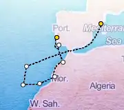 9 Night Barcelona to Lisbon cruise