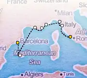 7 Night Rome to Barcelona cruise