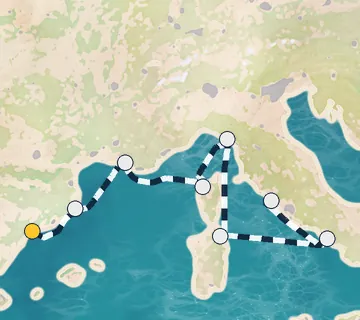7 Night Tarragona to Rome cruise