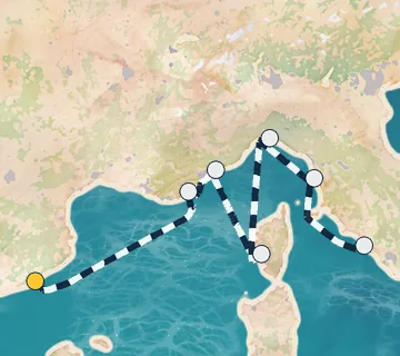 7 Night Barcelona to Rome cruise