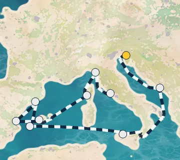 14 Night Trieste to Rome cruise
