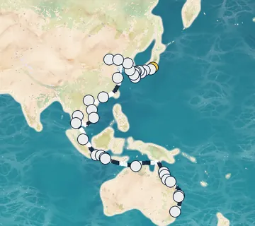 58 Night Tokyo to Sydney cruise