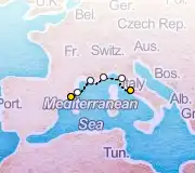 7 Night Barcelona to Rome cruise