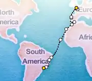 22 Night Sao Paolo to London cruise