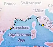 7 Night Rome to Barcelona cruise