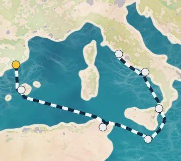 7 Night Barcelona to Rome cruise