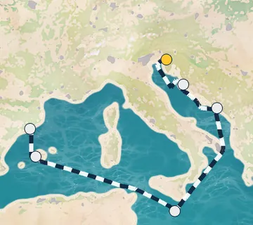 7 Night Trieste to Barcelona cruise