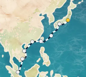 14 Night Tokyo to Singapore cruise