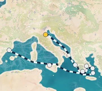 10 Night Ravenna to Barcelona cruise