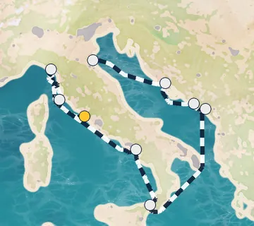 10 Night Rome to Ravenna cruise