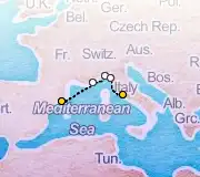 4 Night Barcelona to Rome cruise