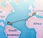 25 Night Pointe-a-Pitre to Savona cruise