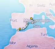 7 Night Malaga to Barcelona cruise