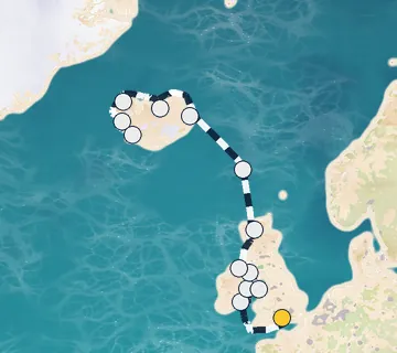 14 Night London to Reykjavik cruise