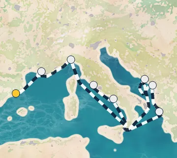 10 Night Barcelona to Rome cruise