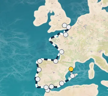 18 Night Barcelona to Greenwich cruise