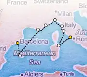 9 Night Barcelona to Rome cruise