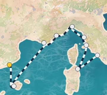 9 Night Barcelona to Rome cruise