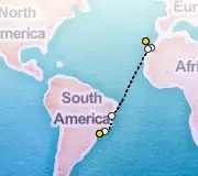 13 Night Funchal to Sao Paolo cruise