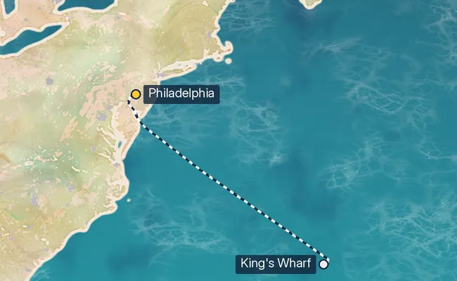 5 Night Bermuda Cruise route map