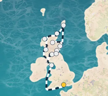 12 Night Portsmouth to Edinburgh cruise